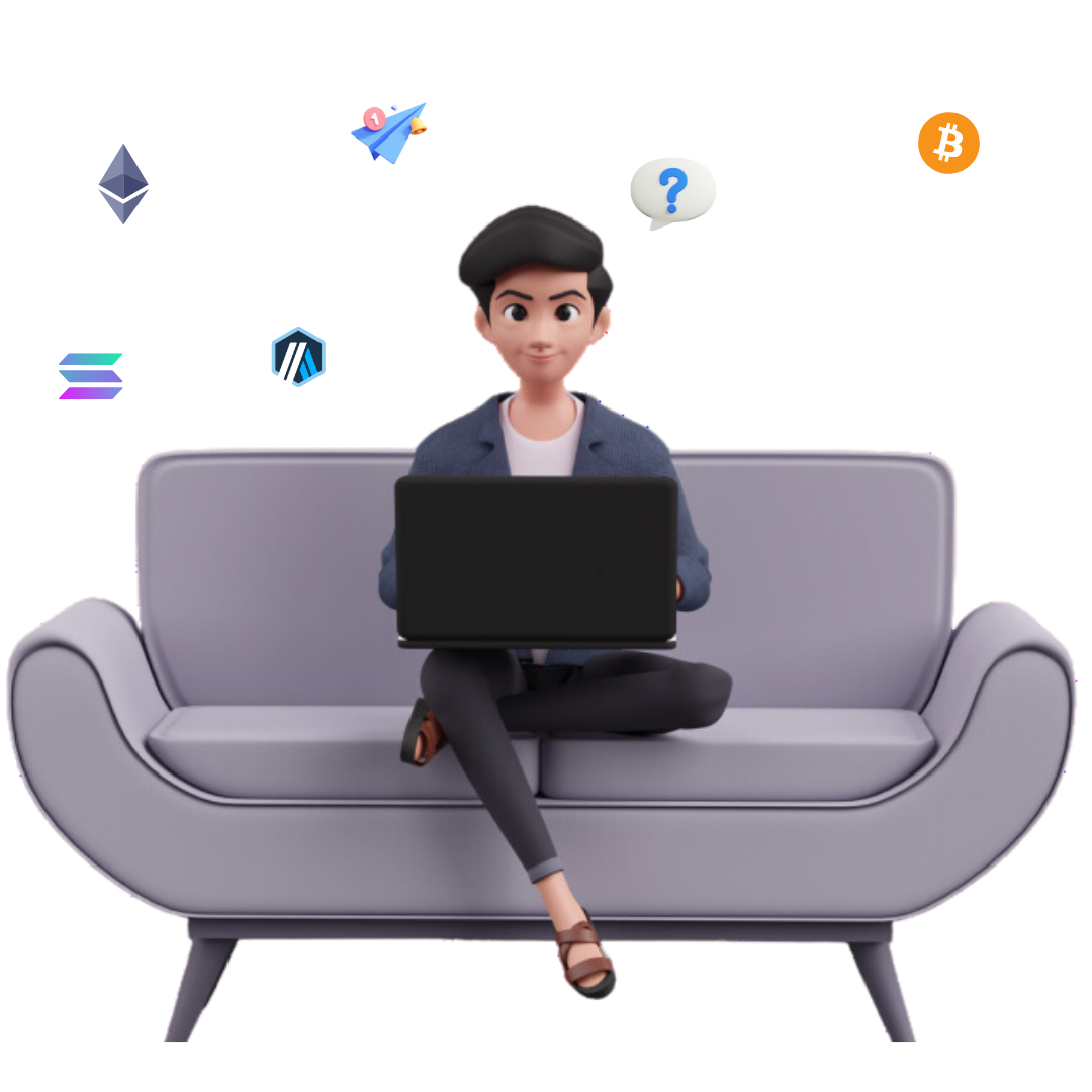 faq boy with logos